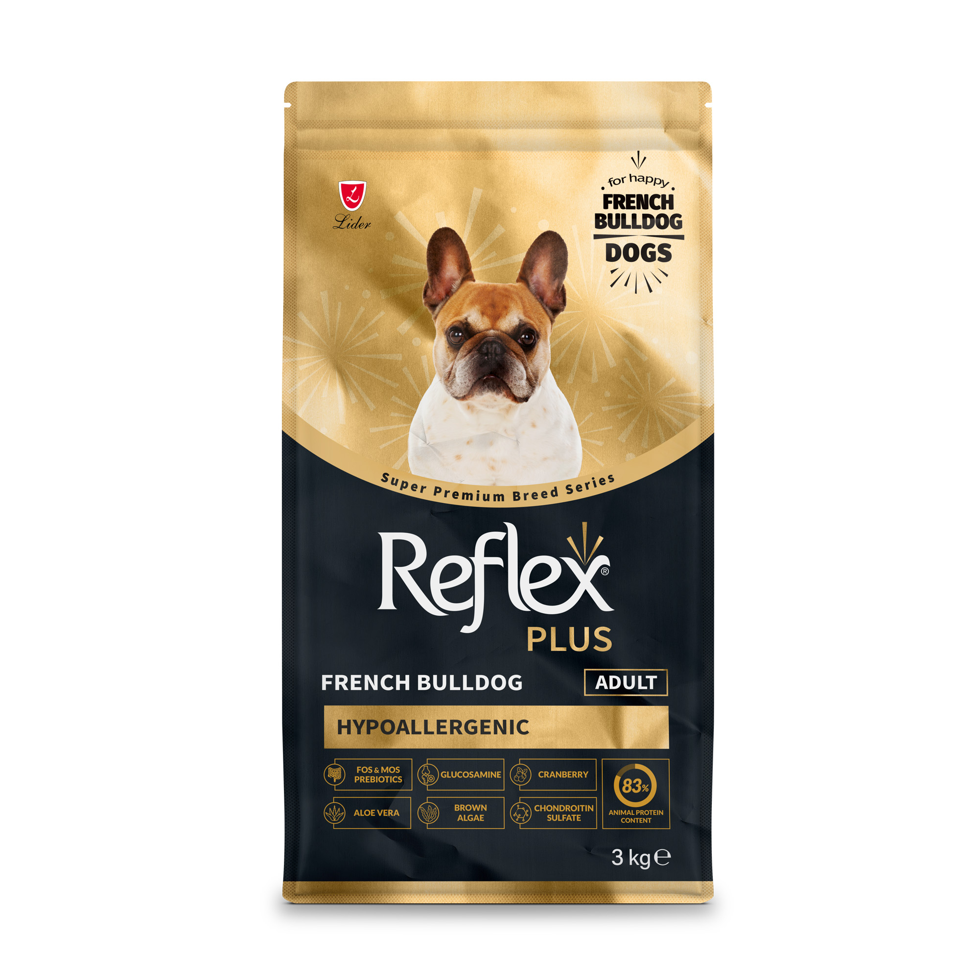 Сухий корм для собак породи французький бульдог Reflex Plus French Bulldog, 3 кг